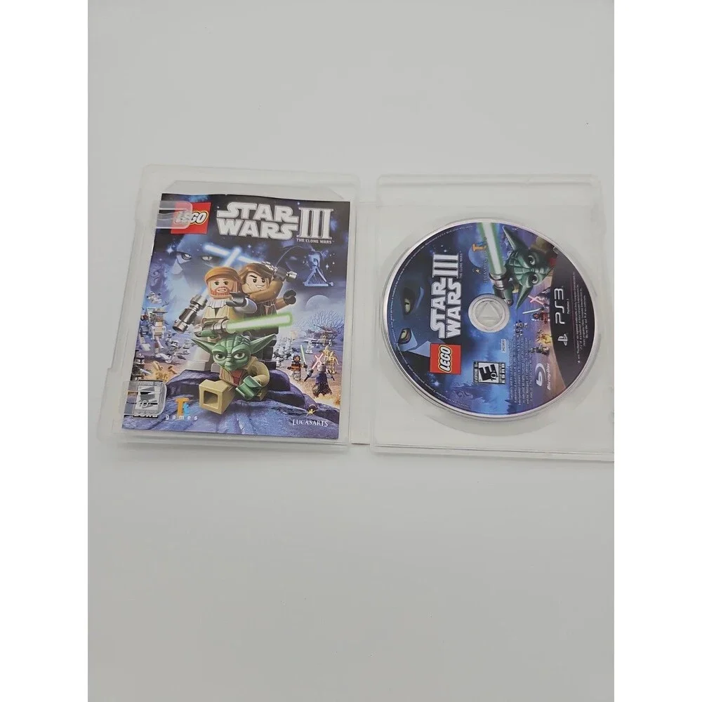LEGO Star Wars III: The Clone Wars (Sony PlayStation 3, 2011) Complete W Manual